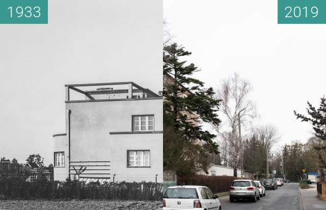 Vorher-Nachher-Bild von Ulica Zbąszyńska zwischen 1933 und 12.01.2019