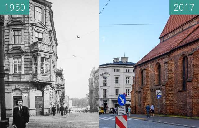 Image avant-après de Ulica Św. Marcin entre 1950 et 2017