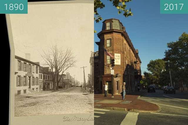 Image avant-après de The Maryland Hotel to the Maryland Inn entre 1890 et 3 oct. 2017