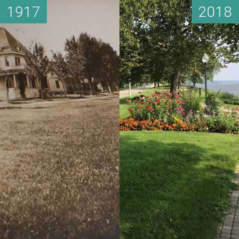 Image avant-après de Riverfront Park in Bellevue entre 1917 et 21 août 2018