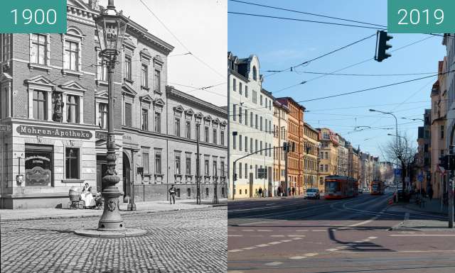 Image avant-après de Riehm 133 Reileck entre 1900 et 20 mars 2019