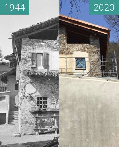 Vorher-Nachher-Bild von Masseria - Cornaredo - Lugano zwischen 1944 und 2023