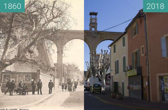 Vorher-Nachher-Bild von Horloge Saint-Chamas zwischen 1904 und 2018