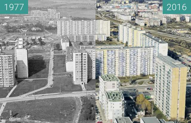 Vorher-Nachher-Bild von Osiedle B. Chrobrego zwischen 03.07.1977 und 03.07.2016