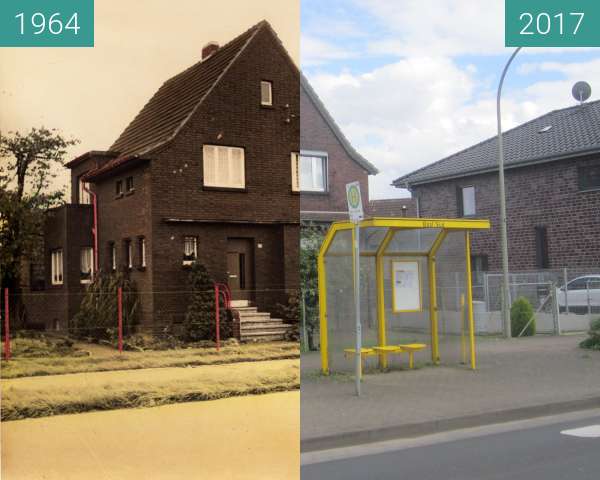 Before-and-after picture of Haus Lamersdorf between 1964 and 2017-May-20