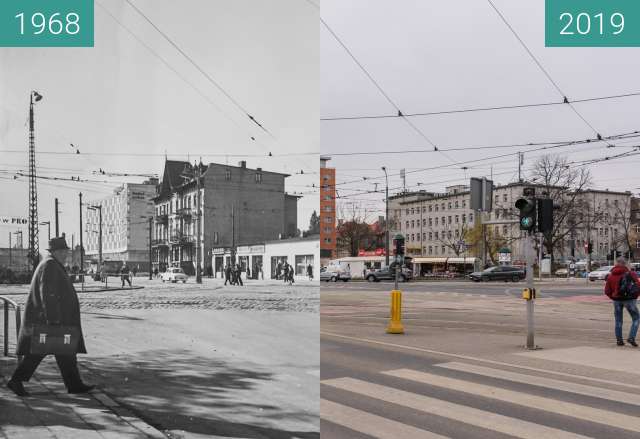 Vorher-Nachher-Bild von Ulica Roosevelta, Teatralka zwischen 1968 und 07.03.2019