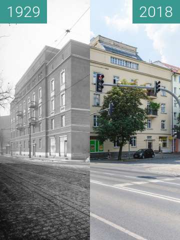 Vorher-Nachher-Bild von Ulica Garbary zwischen 1929 und 2018