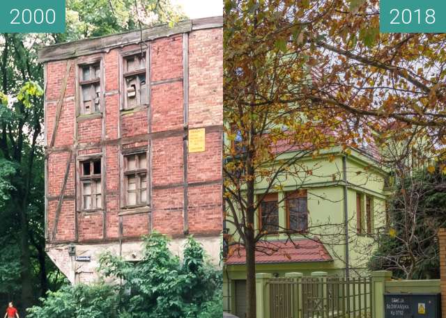 Vorher-Nachher-Bild von Ulica Urbanowska , dom mieszkalny zwischen 2000 und 2018