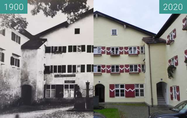 Vorher-Nachher-Bild von Saline Traunstein Wohnungen zwischen 1900 und 11.2020