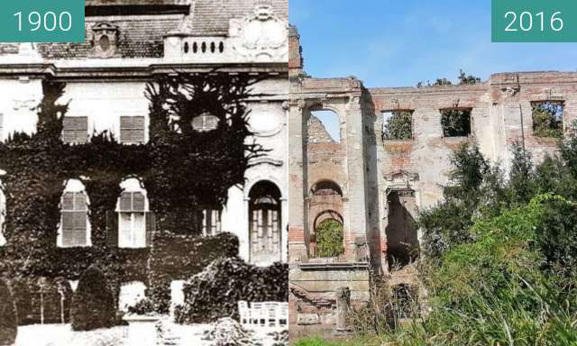 Image avant-après de Széchenyi-Wenckheim Palace entre 1900 et 2016