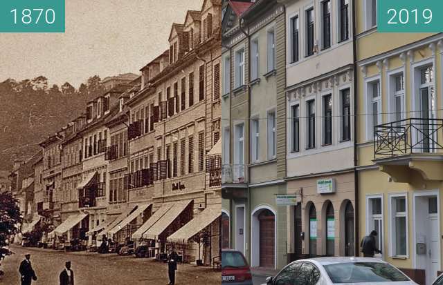 Vorher-Nachher-Bild von Ulice U Kamenných lázní zwischen 1870 und 20.12.2019