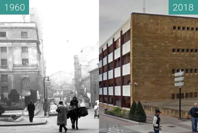 Image avant-après de Calle Progreso, Oviedo, Asturias entre 1960 et 12.2018