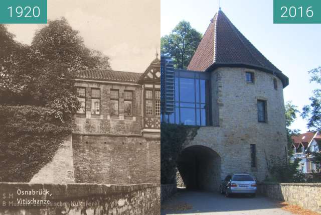 Before-and-after picture of Vitischanze between 1920 and 2016-Aug-31