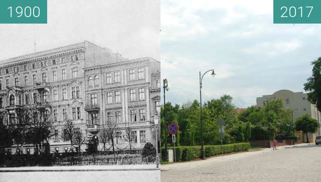 Vorher-Nachher-Bild von Kołłątaja (Wingenstrasse) / Piekarska (Wilhelmspl) zwischen 1900 und 2017