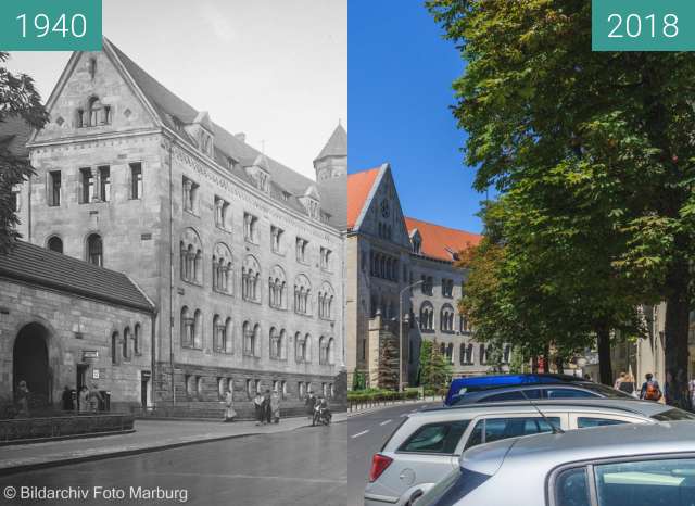 Vorher-Nachher-Bild von Ulica Kościuszki zwischen 1940 und 2018