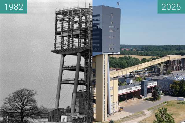 Image avant-après de ZG Sieroszowice entre 1982 et 2025