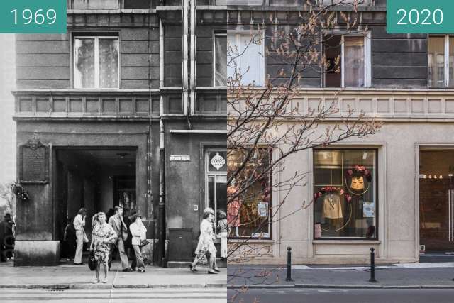 Vorher-Nachher-Bild von Ulica Ratajczaka zwischen 1969 und 2020