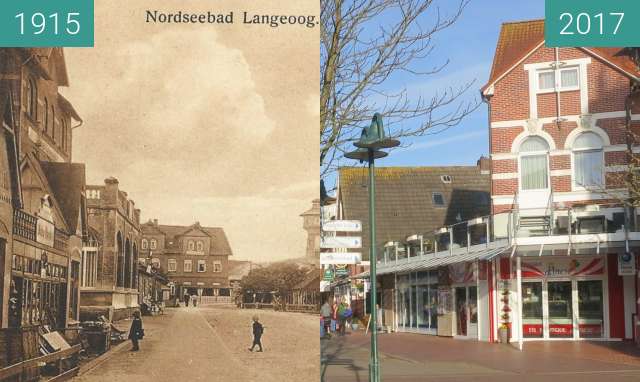 Image avant-après de Strandstraße entre 1915 et 31 mars 2017