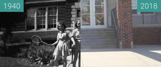 Image avant-après de Cordley School: Then & Now entre 05.1940 et 27 avr. 2018