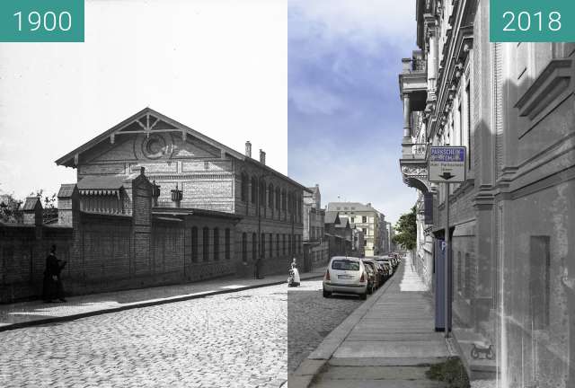 Image avant-après de Institutsgebäude der Philosophischen Fakultät II entre 1900 et 12 sep. 2018