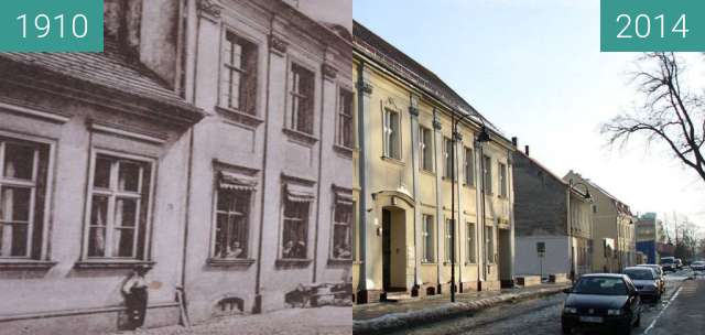 Vorher-Nachher-Bild von Gryfice zwischen 1910 und 2014